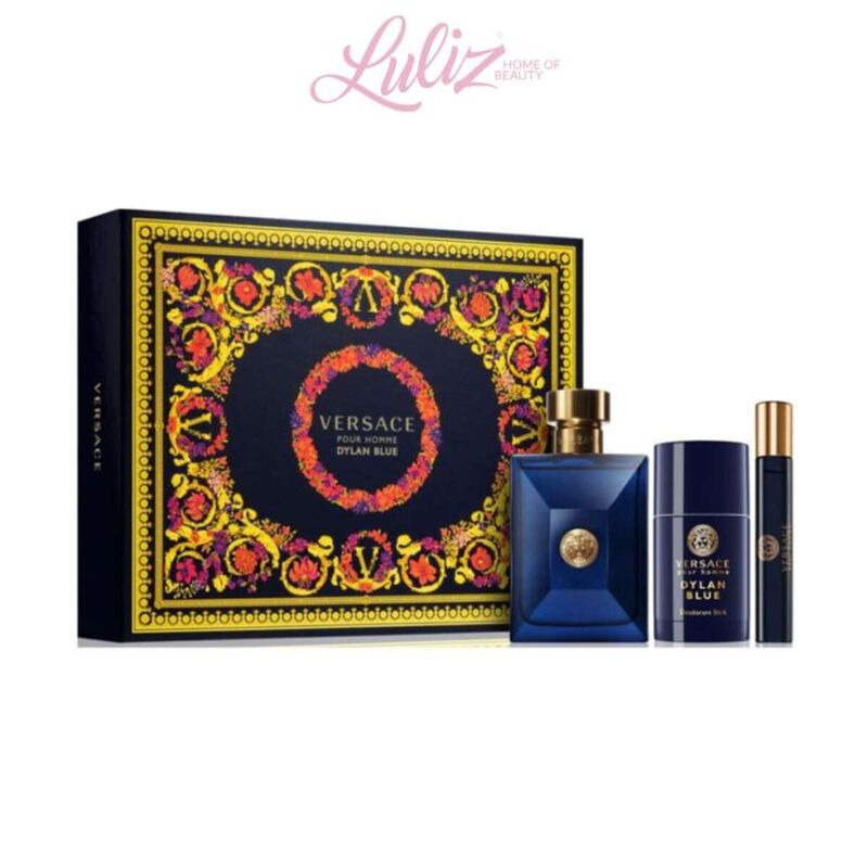 versace versace dylan blue pour homme edt  men gift set 100 ml
