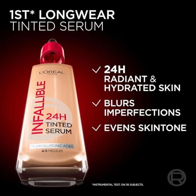 l'oreal paris inf 24h tinted srm med 4 5