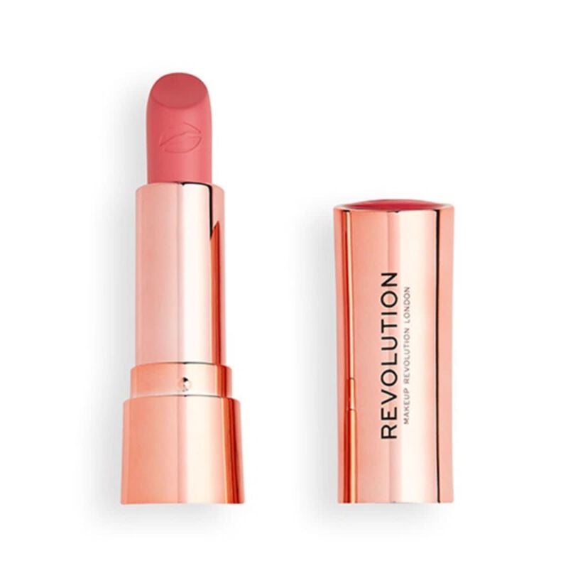 revolution satin kiss lipstick cupcake pink