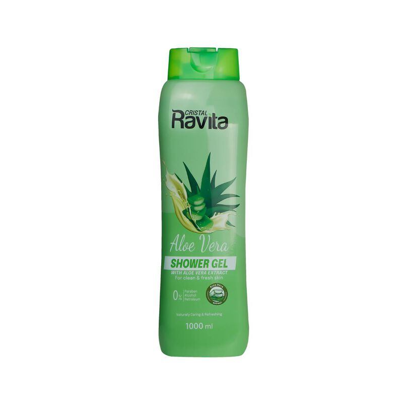 cristal ravita shower gel aloe vera 1000ml