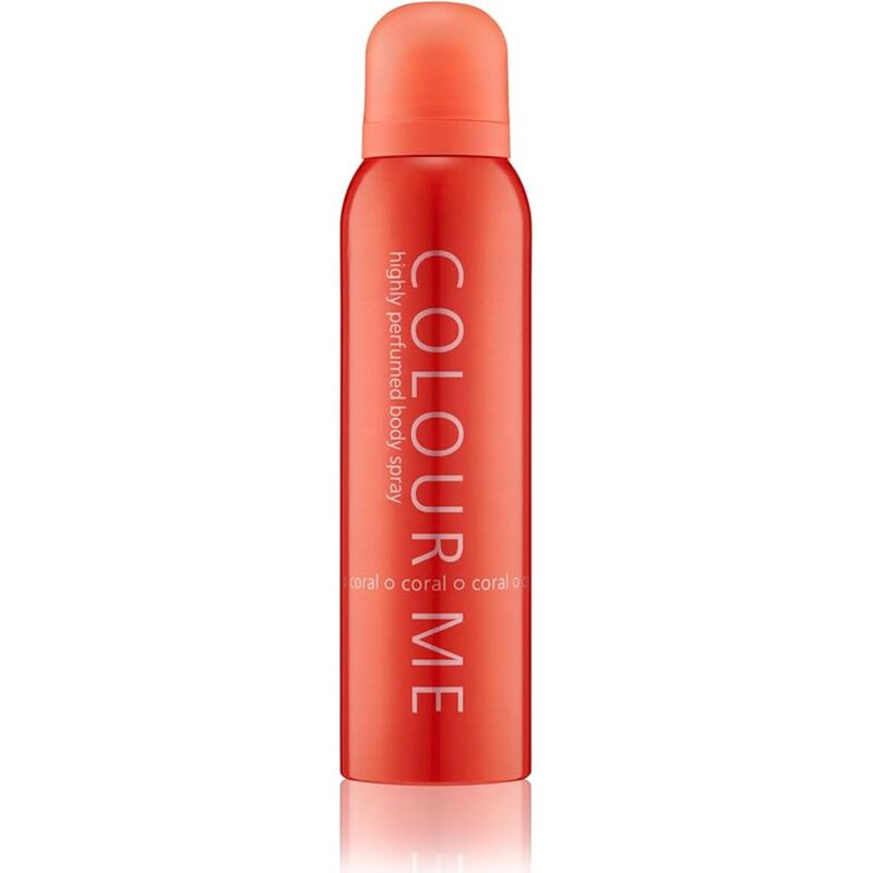 colour me colour me body spray for women coral 150ml