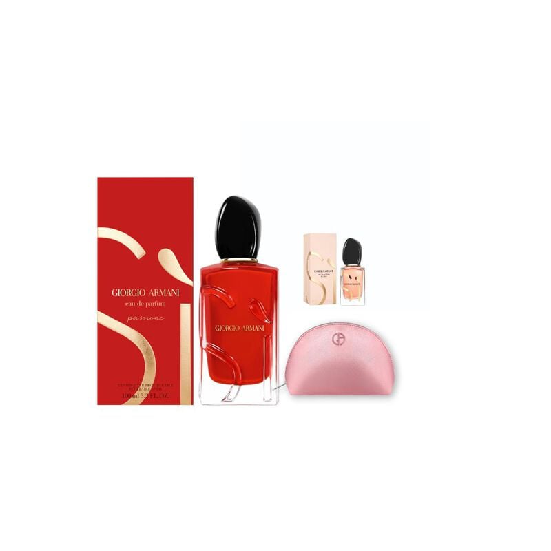 armani beauty si passione edp 100ml + si edp 7ml + pouch – set 2