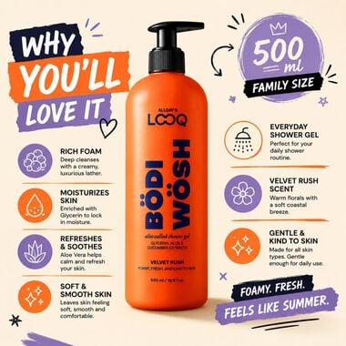 BÖDI WÖSH Velvet Rush Body Wash 500ml faces b di w sh velvet rush body wash 500ml