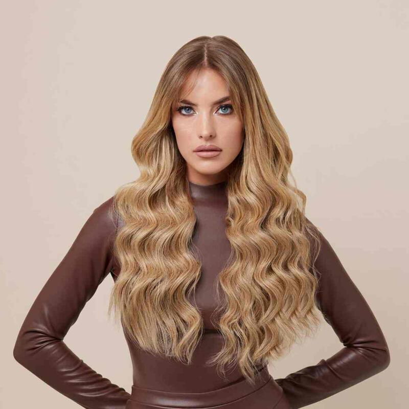 youmi beauty extensions shade la salty caramel tape in