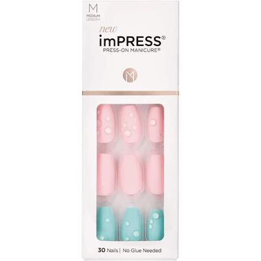faces kiss impress nails dew drop kimm06c