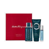 SET Ferragamo Leather H EDT 100ML + EDT 10ML + S.G 100ML faces set ferragamo leather h edt 100ml   edt 10ml   s g 100ml