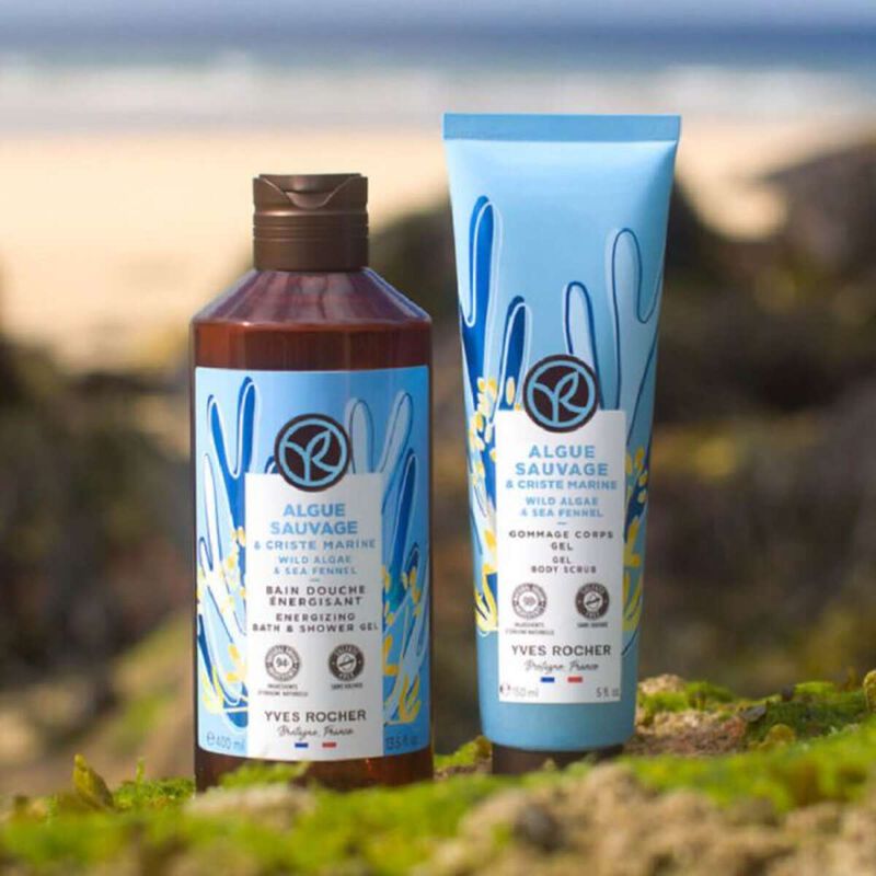 yves rocher wild algae & sea fennel energizing bath & shower gel