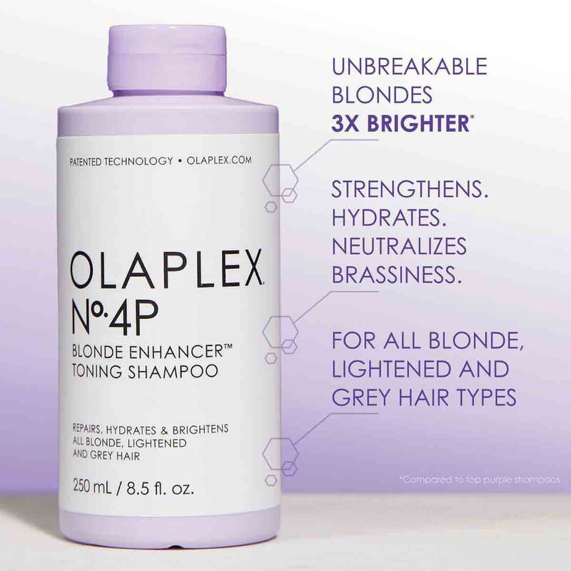 No.4P Purple Blonde Enhancer Toning Shampoo olaplex no.4p purple blonde enhancer toning shampoo