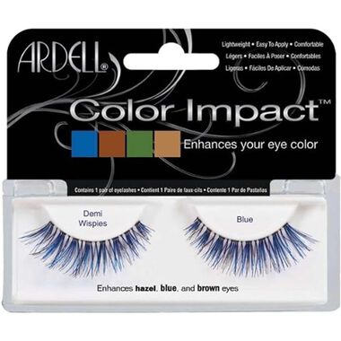 faces color impact lashes demi wispies blue
