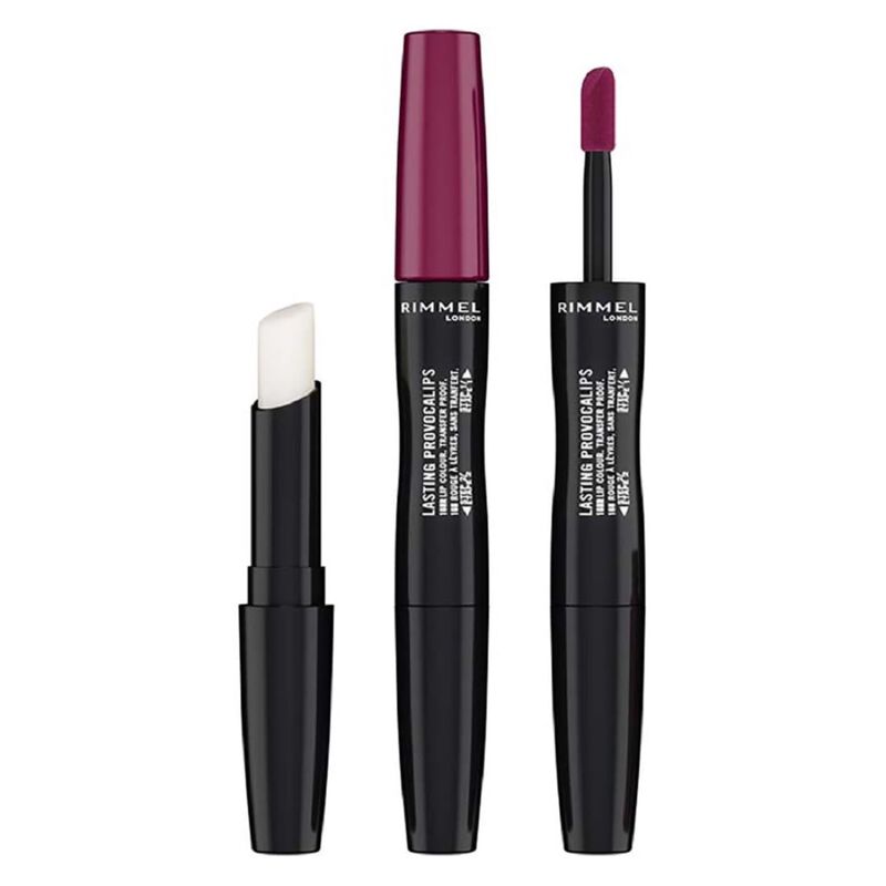 rimmel lasting provocalips double ended long lasting liquid lipstick  440 maroon swoon