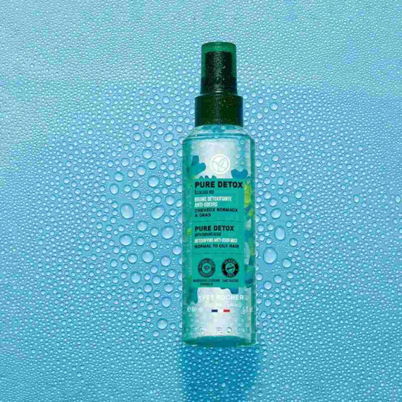 yves rocher hair refresh purifying mist with organic algae