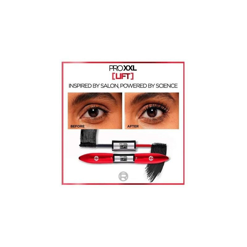 l'oreal paris l'oreal paris mascara, salon lash lift pro xxl lift, black 12 ml