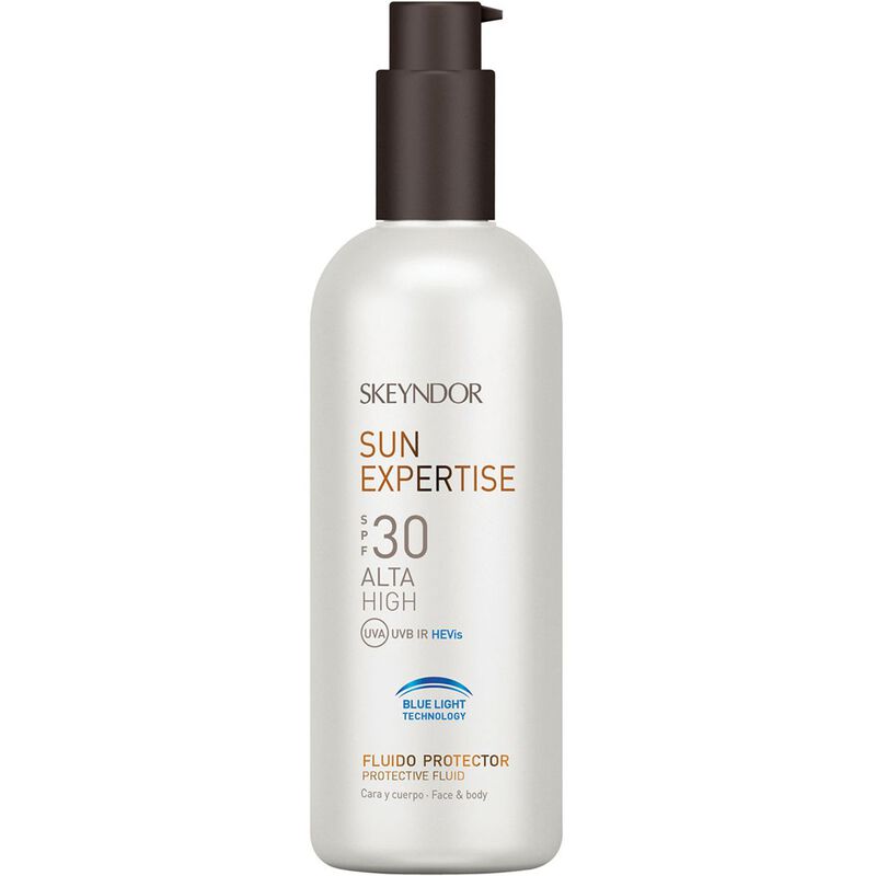 skeyndor سائل المحمي للجسم سن إكسبيرتايز بتقنية الضوء الأزرق وعامل حماية من الشمس spf30