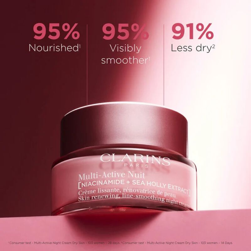 clarins multiactive night face cream  dry skin 50ml