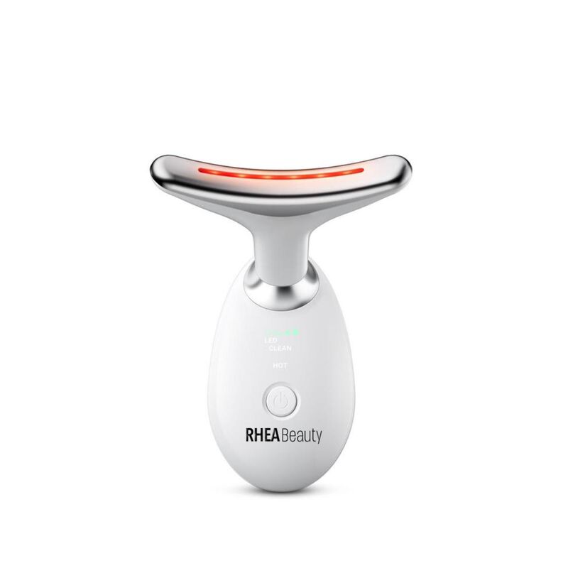 rhea beauty vibration face and neck massager  tripleaction wrinkle remover for skin care, tightening, and smoothness