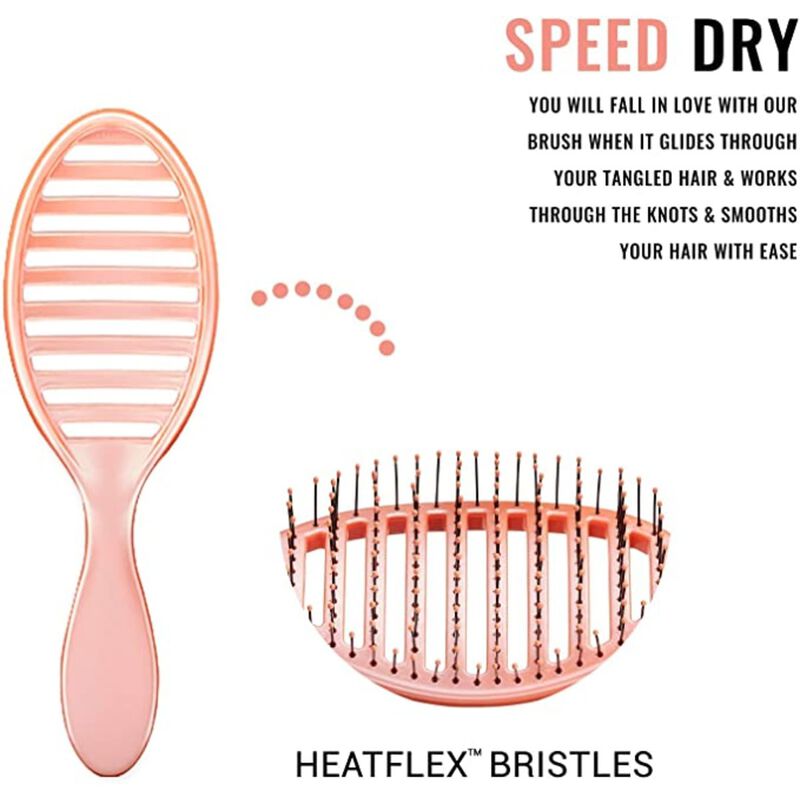 wet brush dry detangler osmosis collection coral unisex hair brush