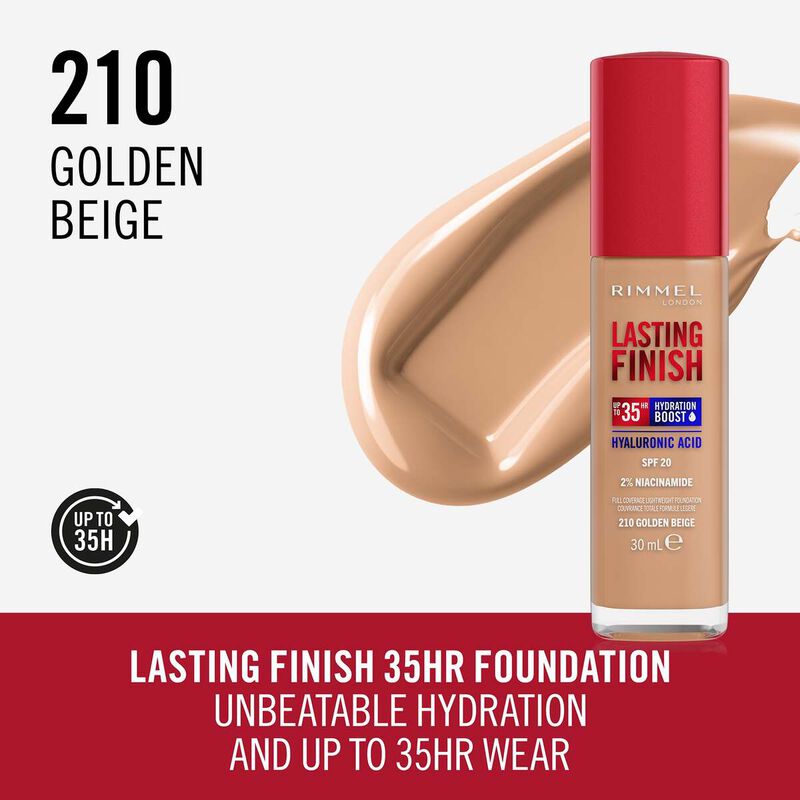 Lasting Finish Full Coverage Lightweight Foundation 210 rimmel lasting finish full coverage lightweight foundation 210