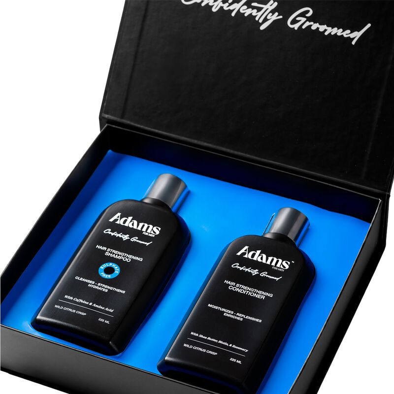 adams for men روتين عناية الشعر
