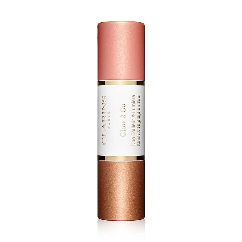 clarins glow 2 go blush & highlighter duo
