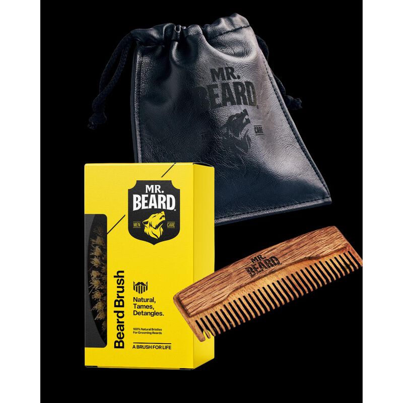 mr beard beard & hair travel essentials bundle