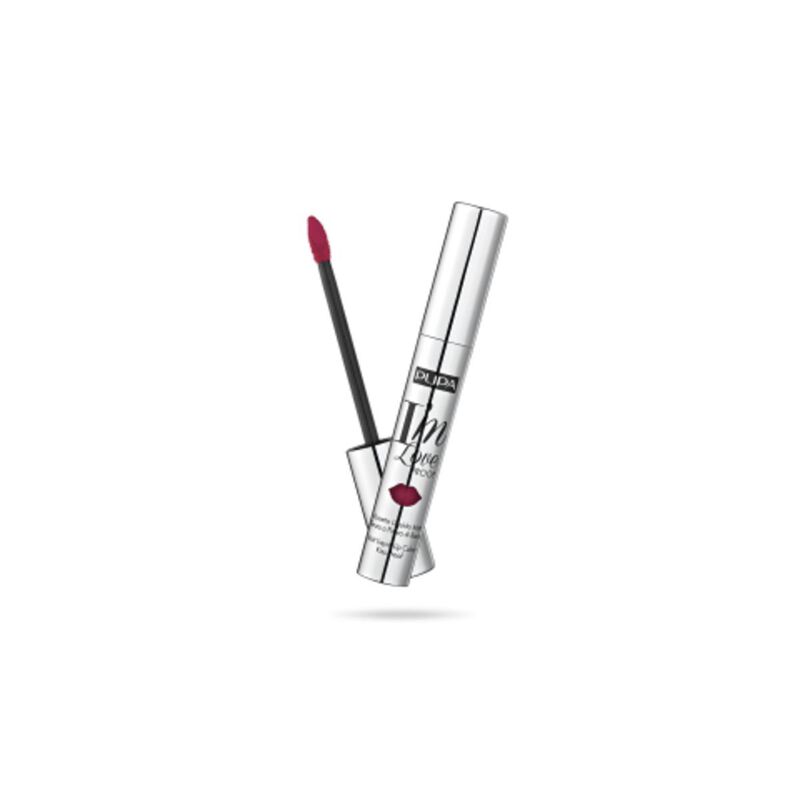 pupa i m loveproof liquid lip kiss proof 012 burgundy red