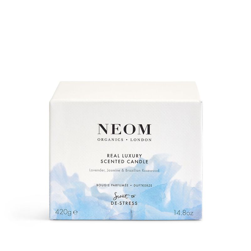 نيوم اورغانيكس شمعة معطرة بثلاث فتلات ريل لاكجري