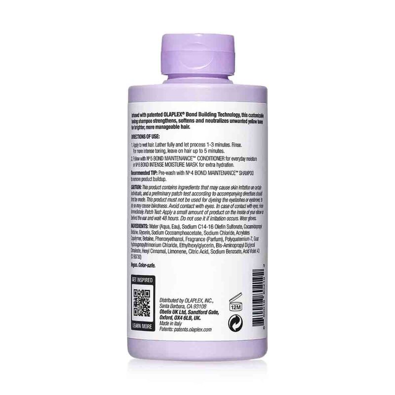 No.4P Purple Blonde Enhancer Toning Shampoo olaplex no.4p purple blonde enhancer toning shampoo
