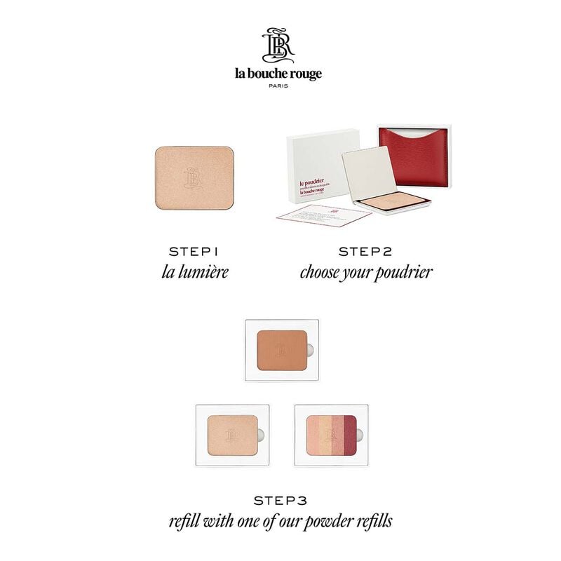 la bouche rouge, paris fine leather la lumiere highlighter set