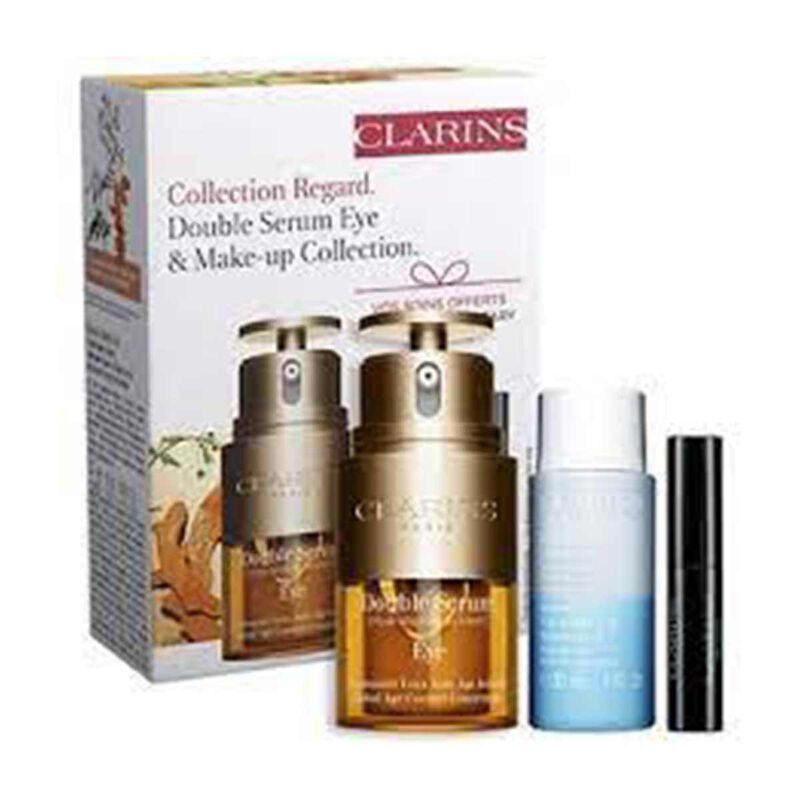 Collection Regard Coffret Double Serum Eye And Makeup Set clarins collection regard coffret double serum eye and makeup set