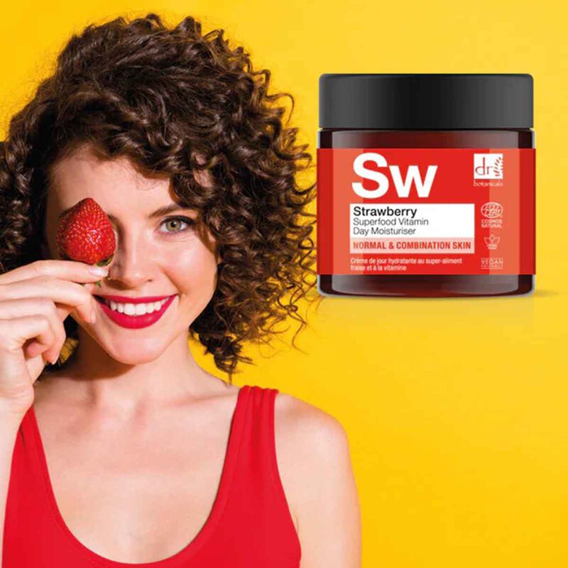 Strawberry Superfood Vitamin C Day Moisturiser dr. botanicals strawberry superfood vitamin c day moisturiser