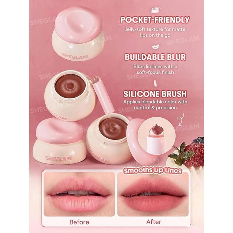 sheglam sheglam bounce putty pocket lip pot high key