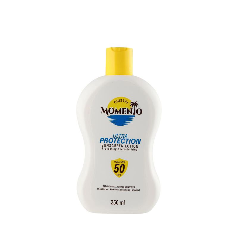 momento مومينتو لوشن واقي من الشمس spf50 سعة 250 مل