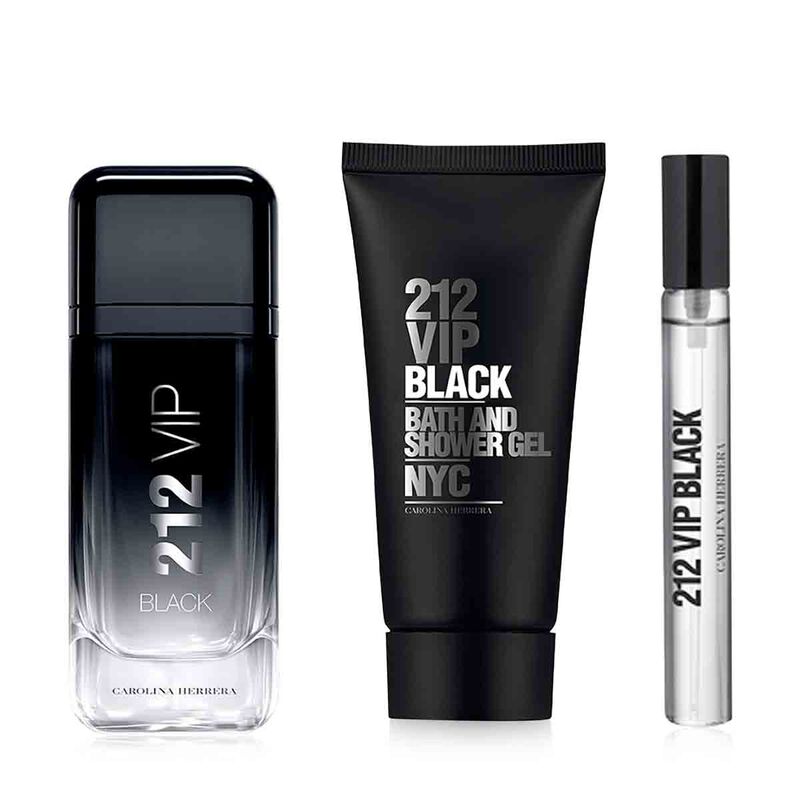 carolina herrera 213 vip black gift set for men