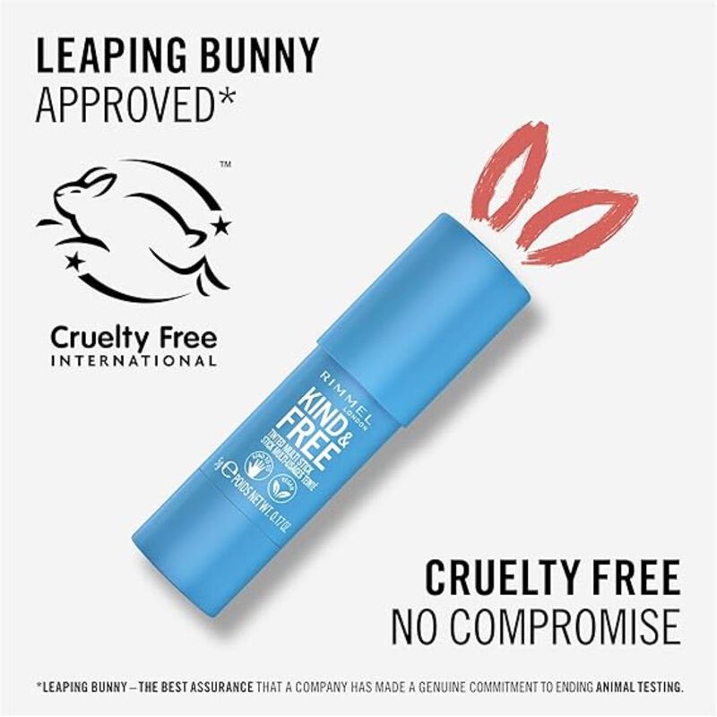 rimmel rimmel kind & free stick blush  peachy cheeks, 5g