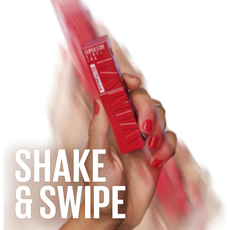 maybelline new york superstay vinyl ink longwear transfer proof gloss lipstick, 40 witty