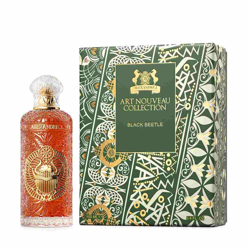 alexandre j black beetle gold bottle