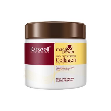 faces karseell maca power hair mask collagen for dry   damaged hair 500ml jar