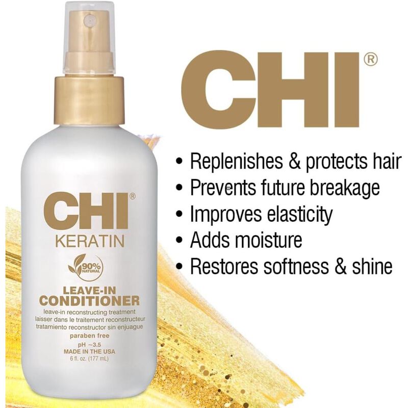 chi chi keratin weightless leavein cond. 6 oz.