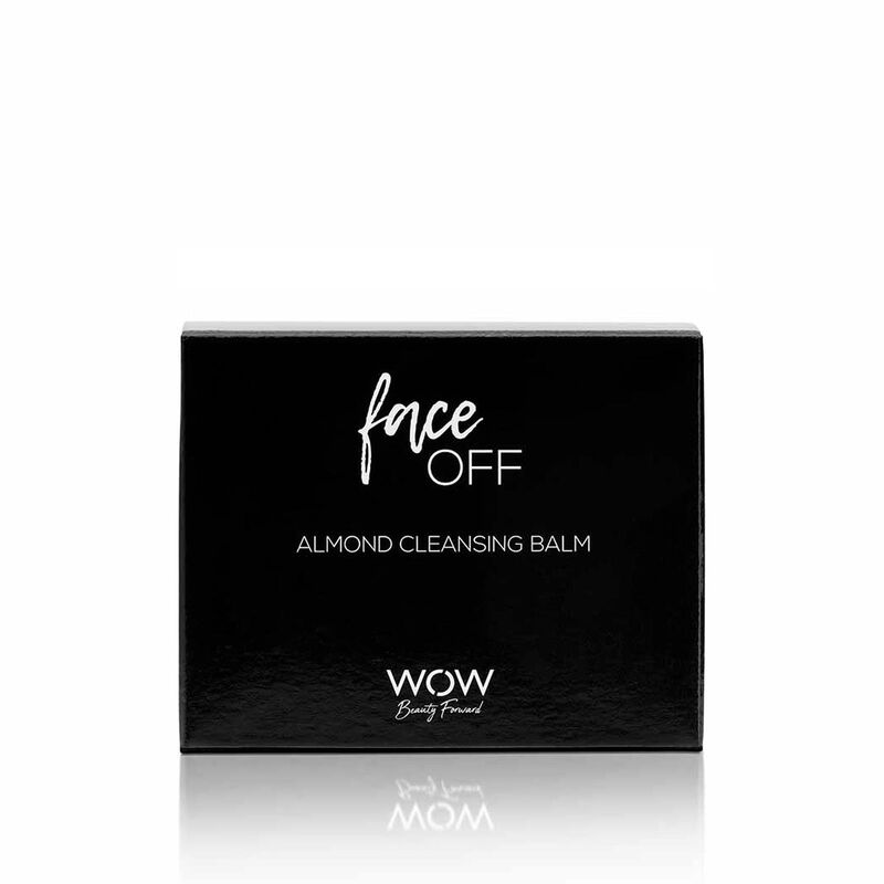 wow beauty face off almond cleansing balm
