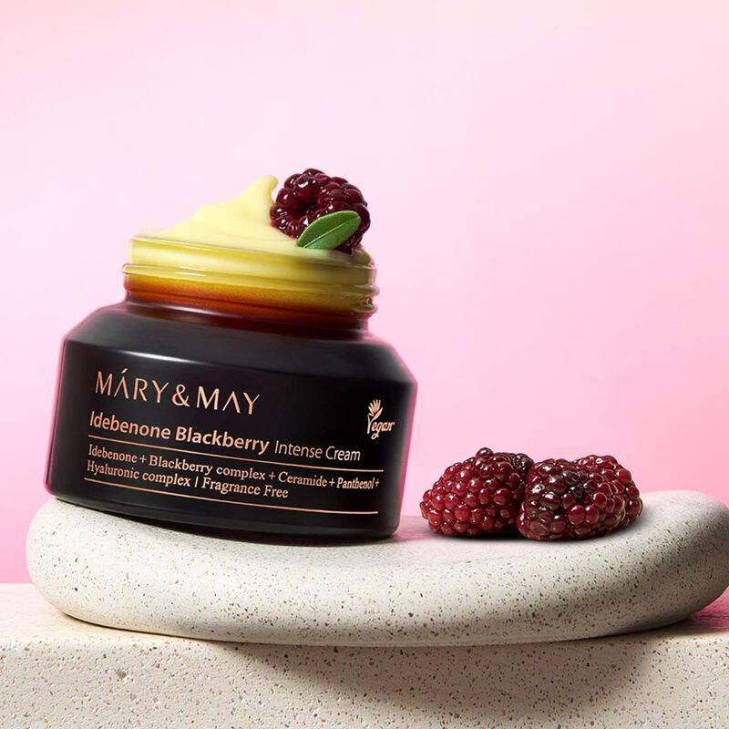 mary may idebenone blackberry intense