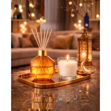 faces ramadan bundle oud noir  diffuser 100 ml   candle 220 g
