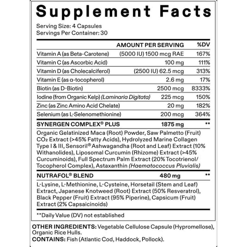 nutrafol balance hair growth nutraceutical 120 capsules