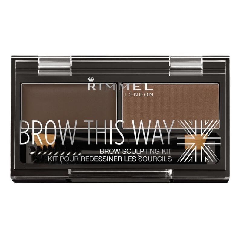 Brow This Way Eyebrow Sculpting Kit 003 Dark Brown rimmel brow this way eyebrow sculpting kit 003 dark brown