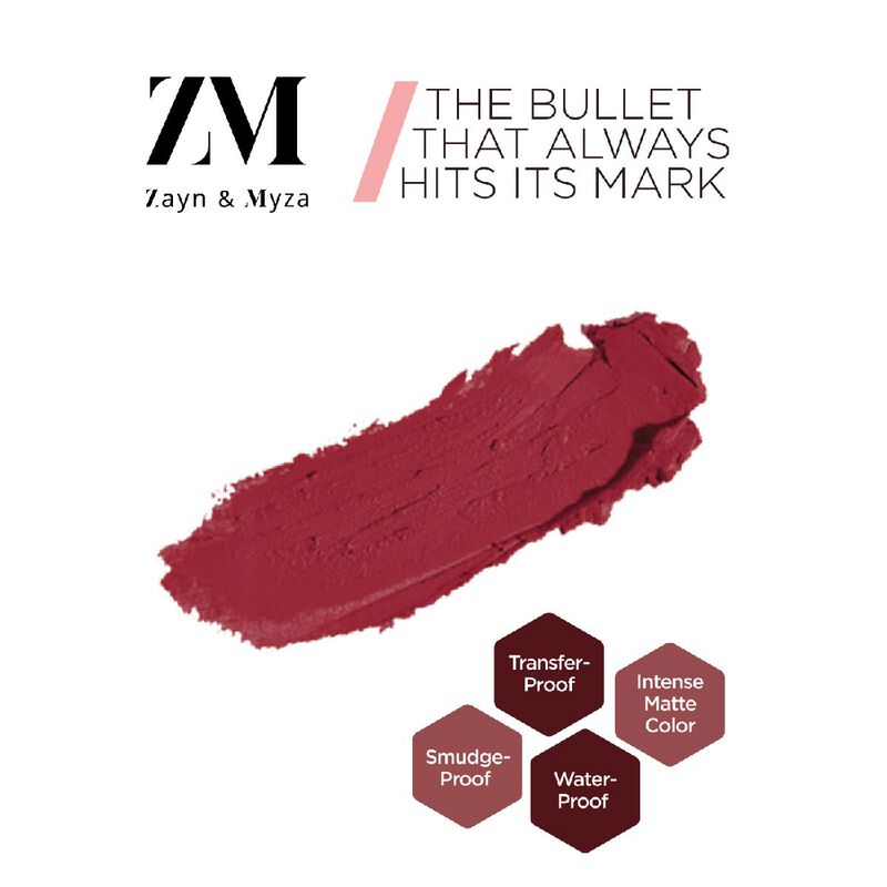 zayn and mayza transferproof power intense creamy matte lipstick