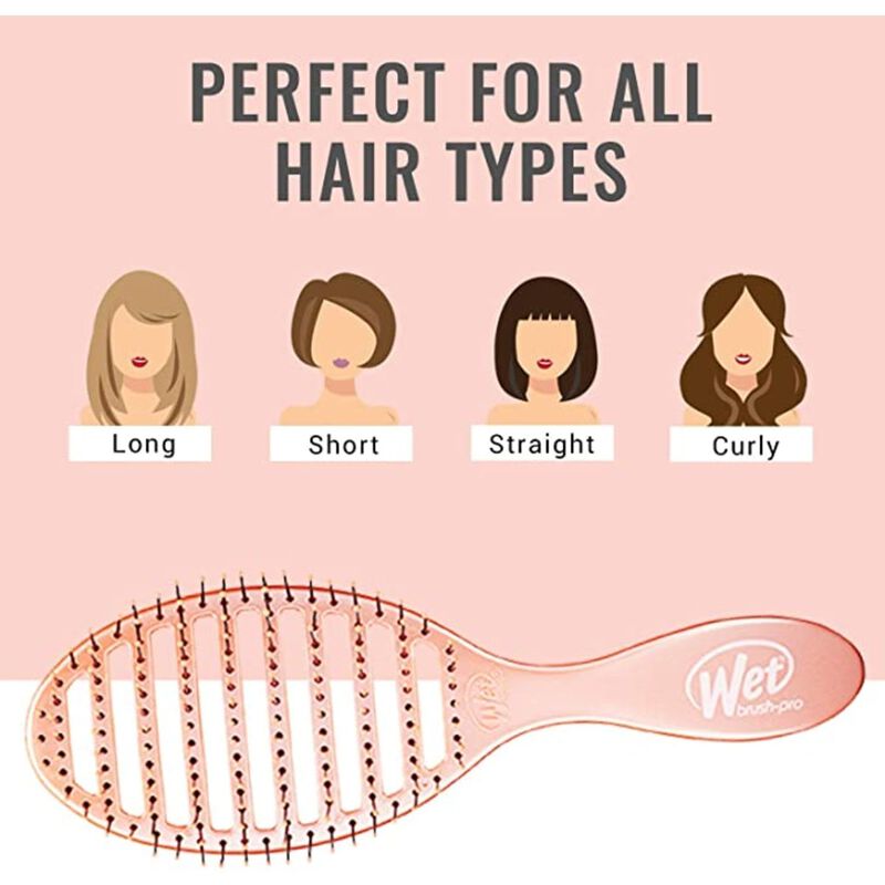 wet brush dry detangler osmosis collection coral unisex hair brush