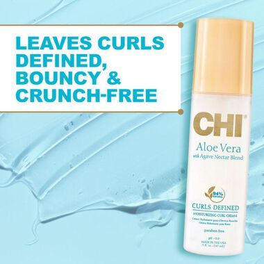 CHI® ALOE VERA WITH AGAVE NECTAR MOISTURIZING CURL CREAM (NEW) faces chi aloe vera with agave nectar moisturizing curl cream new