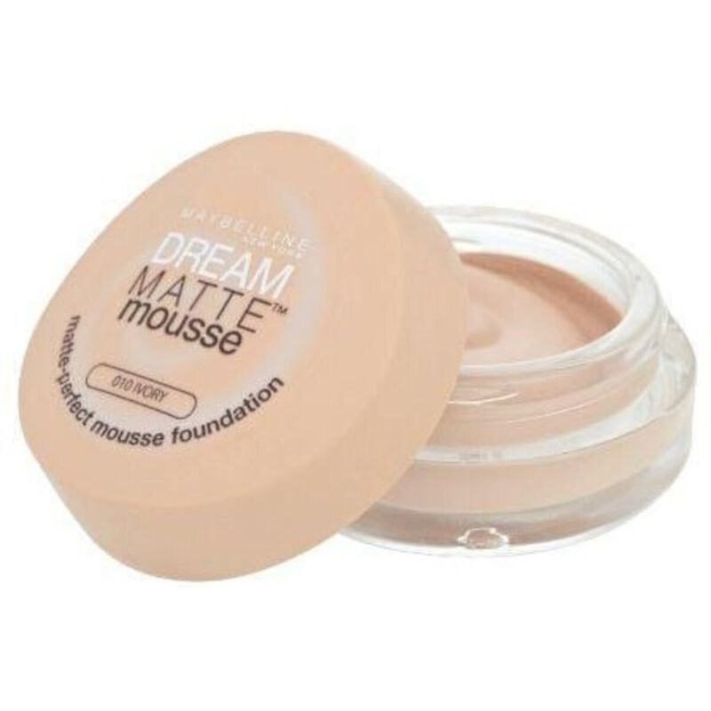 maybelline new york foundation dream matt mousse 010 ivory