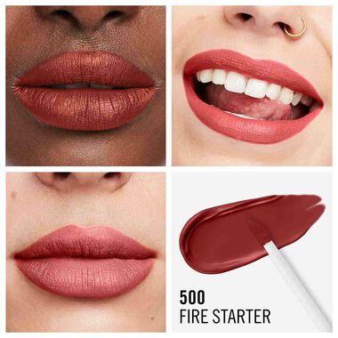 faces lasting mega matte liquid lip colour 500