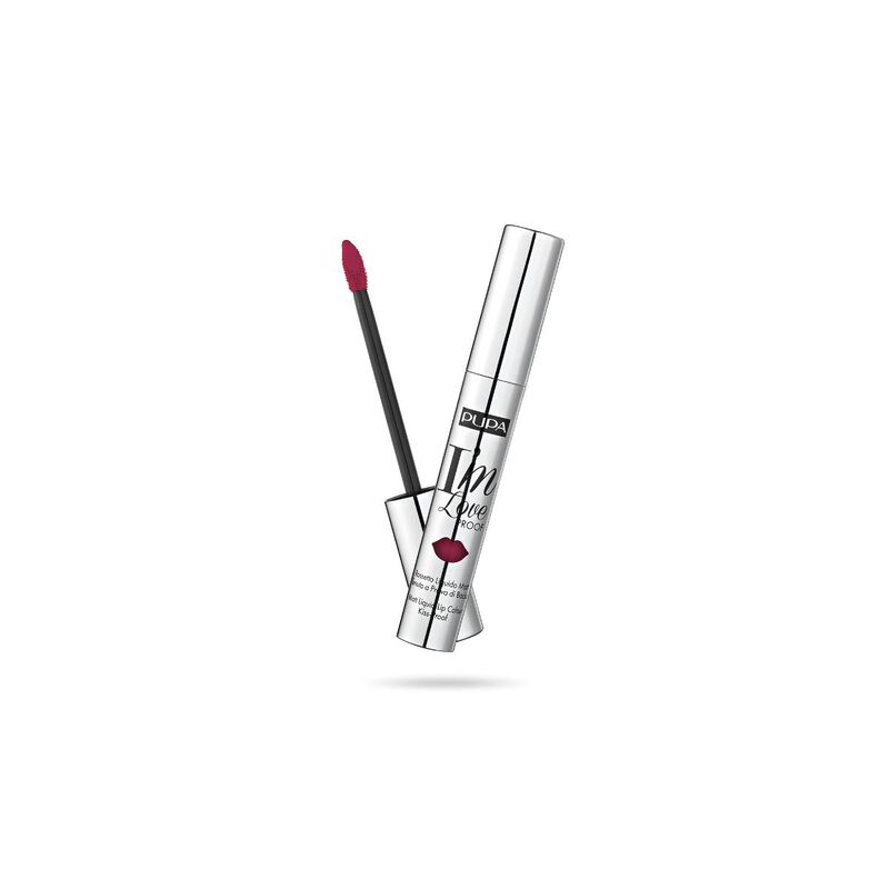 pupa i m loveproof liquid lip kiss proof 012 burgundy red