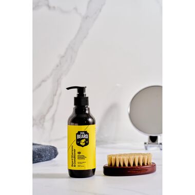 faces beard care bundle  beard shampoo   conditioner   brush